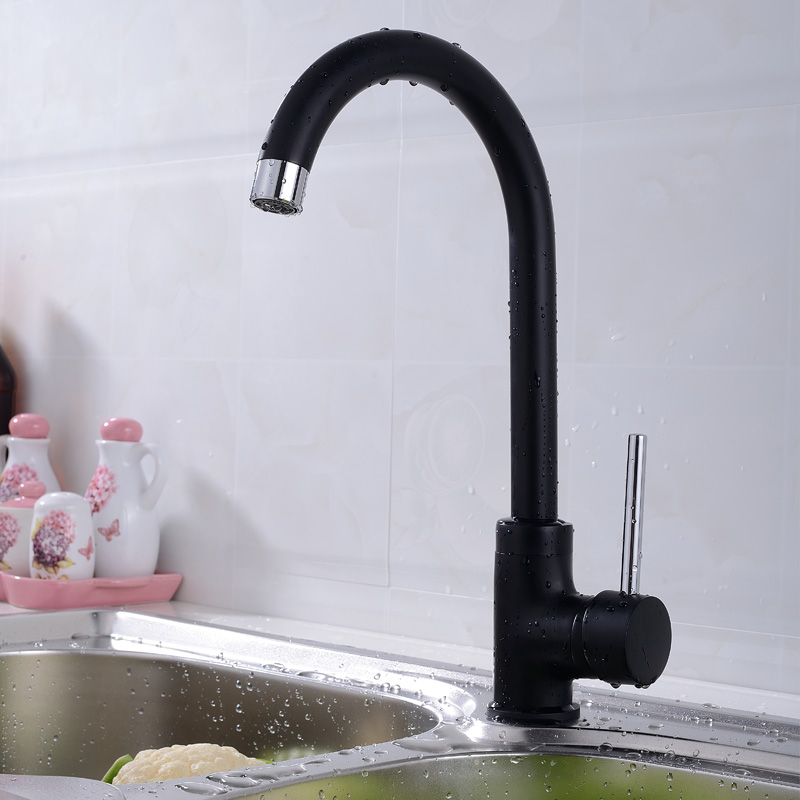 WANGEL  ξ  35mm   Ǯ ƿ ƿ  ũ ͼ   ȣ & A ó; L034/WANGEL Black Kitchen Faucet 35mm Single Lever Pull-Out Zinc Handle Vessel S